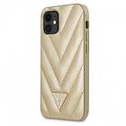 GUHCP12SPUVQTML BE iPhone 12 Mini hårt fodral V-Quilted Collection Guld