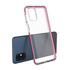 Spring Case klart TPU gel skal med färgstark ram till Samsung Galaxy M51 Svart