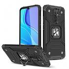 Wozinsky Ring Armor Case Kickstand Tough Robust Skal till Xiaomi Redmi 10X 4G / Xiaomi Redmi Note 9 Svart