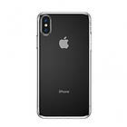 Enkelhet Gel TPU Case flexibla locket med Dust Plug för iPhone XS / X Genomskinlig