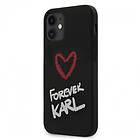 KLHCP12SSILKRBK iPhone 12 Mini hardcase Silikon Forever Svart