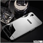 Metal Mirror Bumper Väska till Oppo R7 Silver