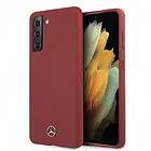 Mercedes Silikon Line Hardcase Galaxy S21 5G Röd MEHCS21SSILRE
