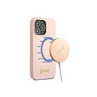 hardcase Silicone Script Gold Logo Magsafe iPhone 13 Pro Max Ljusrosa GUHMP13XLSLMGLP