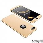 360 Skydd Fram och Bak Case Full Body Cover iPhone 8 Plus Guld