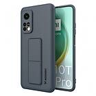 Kickstand Case flexibelt silikonskal med stativ Xiaomi Mi 10T Pro / Mi 10T Blå