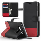 Plånbok 2in1 Läder Telefonväska och Handväska med Kortplatshållare Samsung Galaxy S10e Svart