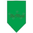 Be Mine strass hund bandana, Large, Smaragdgrönt