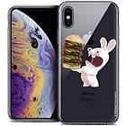 Fodral för 5,8 tum iPhone XS/X, Ultra Slim Rabbids hamburgare