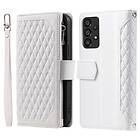 Galaxy A53 5g Plånboksfodral Wallet Rhombus Case Grid Vit 5G