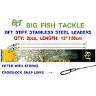 BFT Stiff Jerkbait Leader stainless 12´ 2-pack