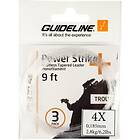 Guideline Power Strike 9ft Taperad Tafs 3-pack 4X 0,19mm