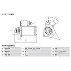 Bosch Startmotor 0 986 023 470