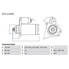 Bosch Startmotor 0 986 026 140