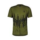 Scott Cykeltröja Trail Flow Zip SS fir green/black M