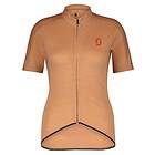 Scott Cykeltröja Dam Gravel Merino SS rose beige/braze orange S