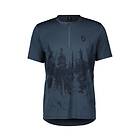 Scott Cykeltröja Trail Flow Zip SS metal blue/dark blue XL