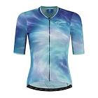 Rogelli Maillot de cyclisme SS Tie Dye Dam Blue Blå XS