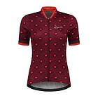 Rogelli Maillot de cyclisme SS Hearts Dam Bordeaux/Pink S