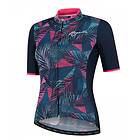 Rogelli Sykkeltrøye Leaf Jersey SS Blue/Pink Blå/Rosa M