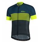 Rogelli Maillot de cyclisme Boost Jersey SS Blue/Fluor-Yellow Bleu/Gul XL