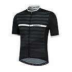 Rogelli Cykeltröja Stripe Jersey SS Black/White Svart/Vit XXXL