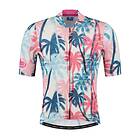 Rogelli Maillot de cyclisme SS Hawaii Herr Blue/Pink Bleu/Rosa XXXL