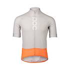 POC Maillot de cyclisme M'S Essential Road Logo Jersey Granite Grey/Zink Orange 