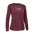 Fox Cykeltröja W Ranger Dr Mid Ls Jersey Darkmaroon XS