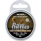Savage Gear Raw 49 Wire 0,36mm 10m, Uncoated Brun stålwire