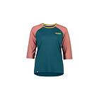 Mons Royale Pyöräilypaita Wool Womens Tarn Raglan 3/4 Deepteal/Pinkclay L