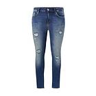 Only Carmakoma Jeans carWilly Reg SK Ank Raw Dest Rea25 Blå W42/L32