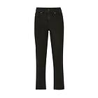 Pieces Jeans pcLuna Straight MW Ank Blc Noos BC Svart W26/L30