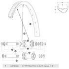 Mavic Xa Elite Carbon Rim Kit Svart 650B 27,5´´ 2