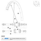 Mavic Spokes Crossmax/xa Light 29 2018 Front/rear Left 12 Units Silver 296 mm