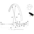 Mavic Aksium Elite Ust/ksyrium Ust Rear Right 10 Units Spokes Svart 297 mm