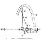 Mavic Spokes Crossride Fts-x 26 2016 Rear Right 12 Units Svart 265 mm