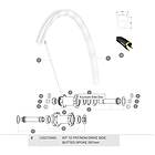 Mavic Spokes Ksyrium Elite Disc/disc Ust 2017 Front/rear Left 12 Units Svart 297 mm