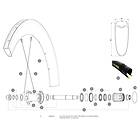 Mavic Comete Pro Carbon Sl Ust Front 2 Units/rear Left 2 Units Spokes Svart 247/261 mm