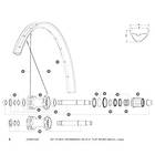 Mavic E-crossmax/e-xa 27.5 Rear Right 14 Units Spokes Svart 280 mm
