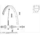 Mavic Ksyrium Elite 2016-17 Front 9 Unidades Spokes Silver 283,5 mm