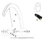 Mavic Cosmic Pro Carbon Sl U St Front 1 Unit/rear Left 1 Unit Spokes Svart 271/2