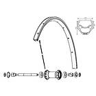 Mavic Crossride Ub/ub Disc 26 2008 Front/rear Left 10 Units Svart 253 mm
