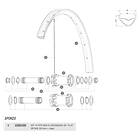 Mavic E-crossmax 29 Front/rear Left 14 Units Spokes Svart 301 mm