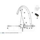 Mavic R-sys Sl/ksyrium Pro 2010 Rear 10 Units Svart 297,5 mm