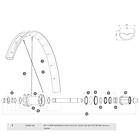 Mavic Deemax Elite/e-xa Elite 29 2019 Rear Left 14 Units Spokes Svart 301 mm