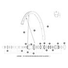 Mavic Spokes Aksium Allroad Disc 650b 2018 Rear Left 12 Units Svart 276 mm