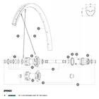 Mavic Spokes Crossmax/xa Light 29 2018 Rear Right 12 Units Svart 294 mm