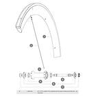 Mavic Spokes Comete Pro Carbon Exalith Front 12 Units Svart 287 mm