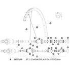 Mavic Spokes Aksium Allroad Disc 650b 2018 Rear Right 12 Units Svart 259 mm